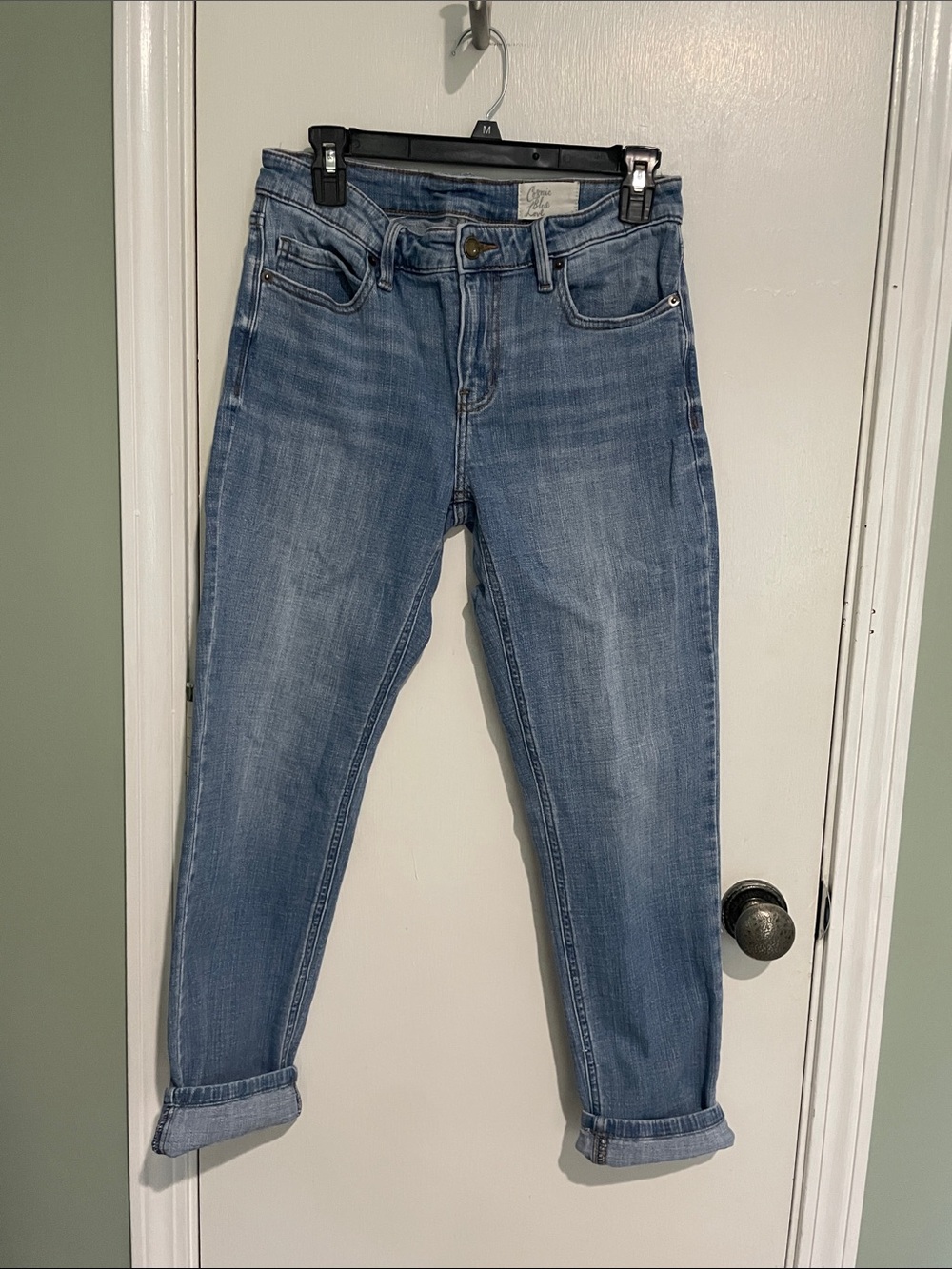 Light Blue Women's Boyfriend Jeans - Casual Relaxed Fit